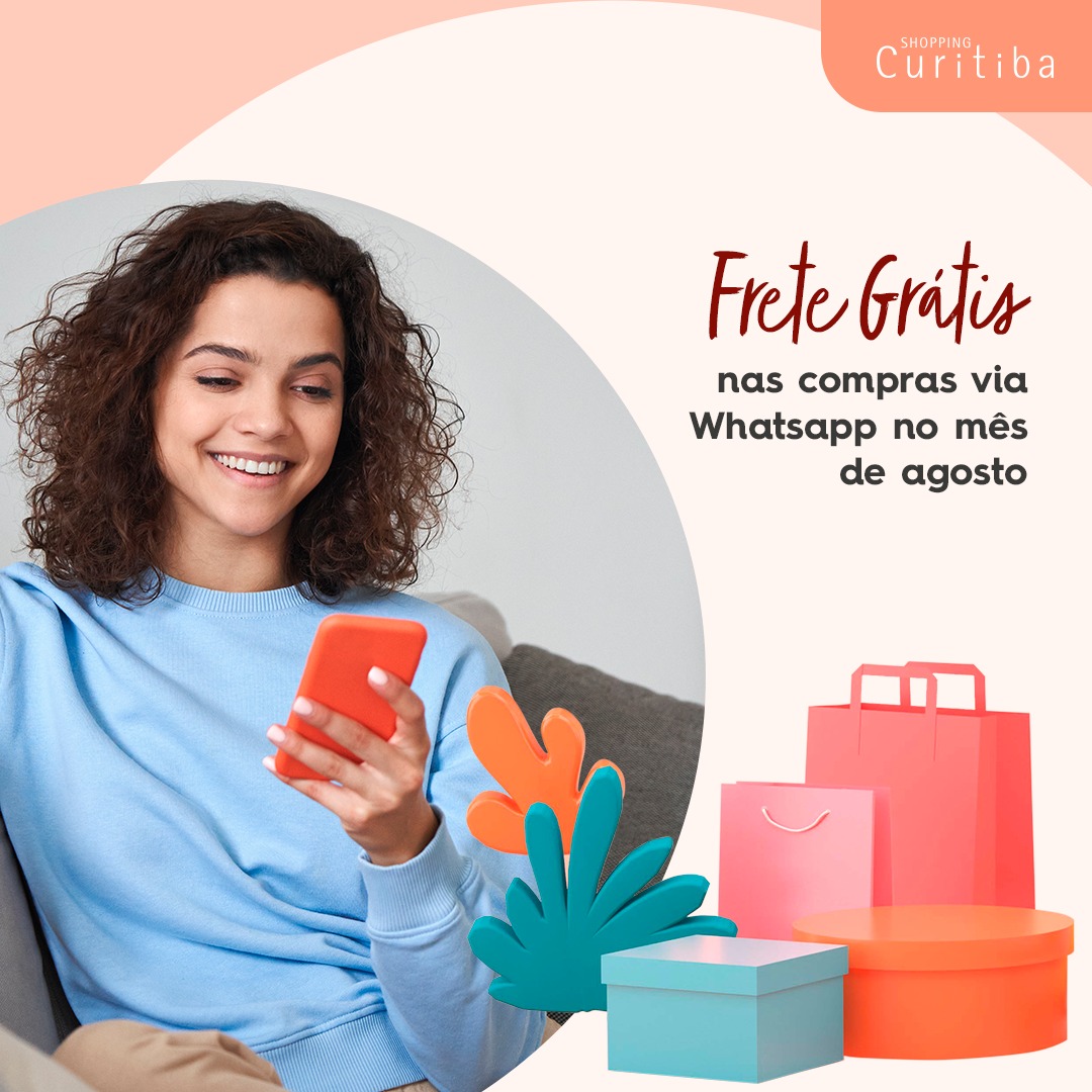 Shopping Curitiba segue com frete grátis para Assistente de Compras até o fim de agosto