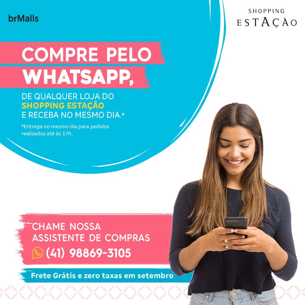 Comprar sem sair de casa: Shopping Estação oferece serviço de assistente de compras sem taxas e com entrega gratuita