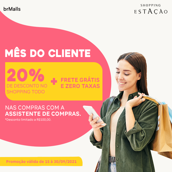 Shopping comemora o Mês do Cliente com descontos nas compras e entregas gratuitas