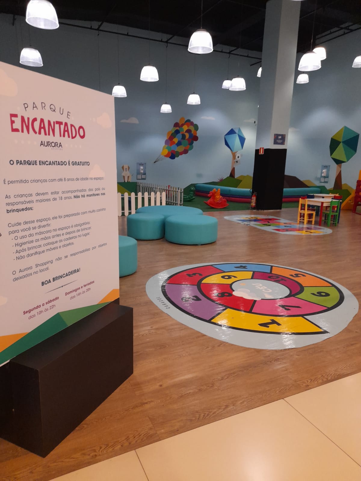 “Espaço Kids” é atração gratuita para as crianças no Aurora Shopping