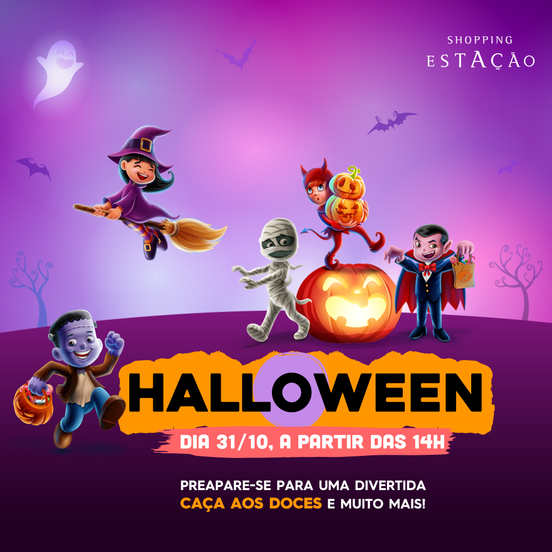 Halloween com cinco atrações gratuitas para toda a família