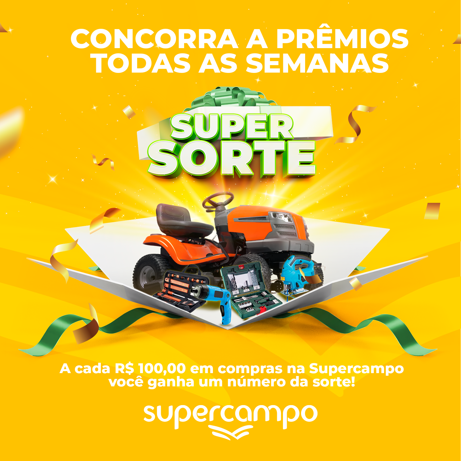 Promoção Super Sorte sorteia prêmios semanais para colaboradores e cooperados das Cooperativas sócias da Supercampo