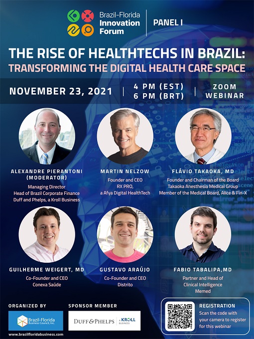 Brazil-Florida Business Council Inc. realiza webinar sobre transformação digital da saúde