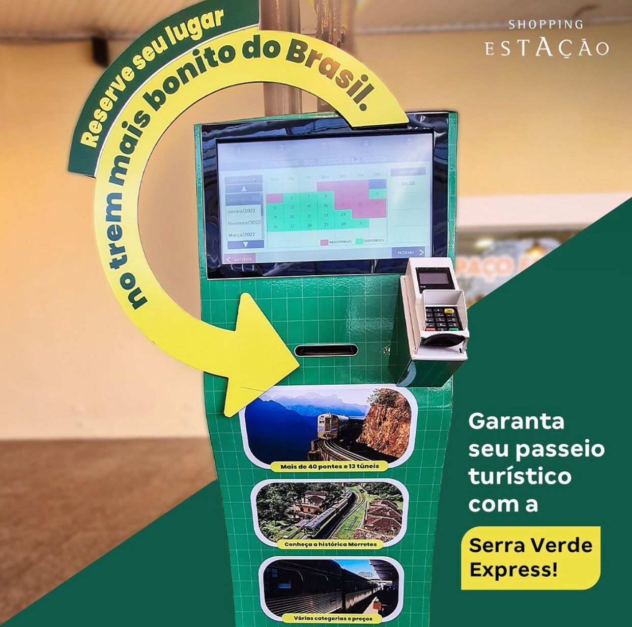 Shopping Estação recebe ponto de vendas da Serra Verde Express