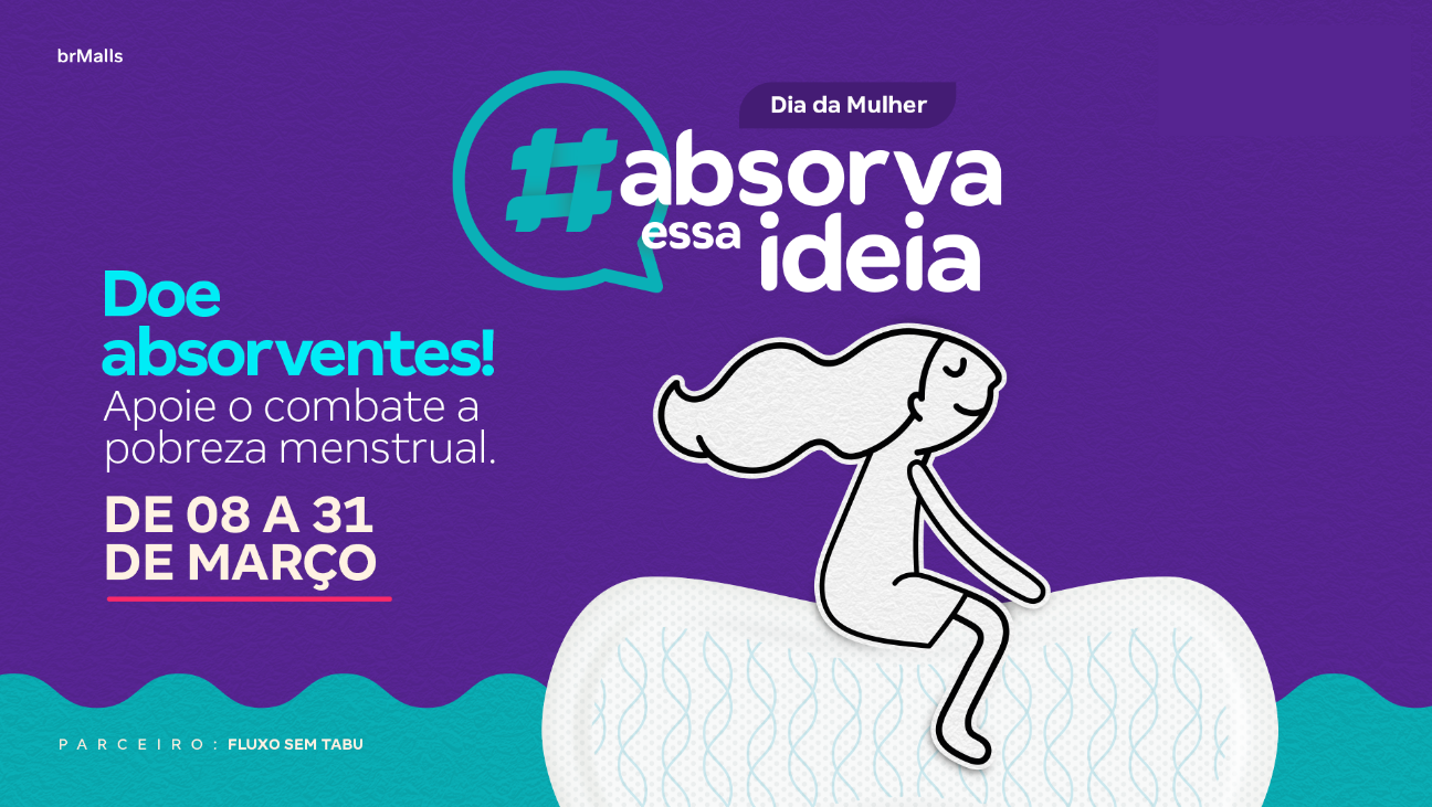 Shoppings Curitiba e Estação participam de campanha no combate à pobreza menstrual 