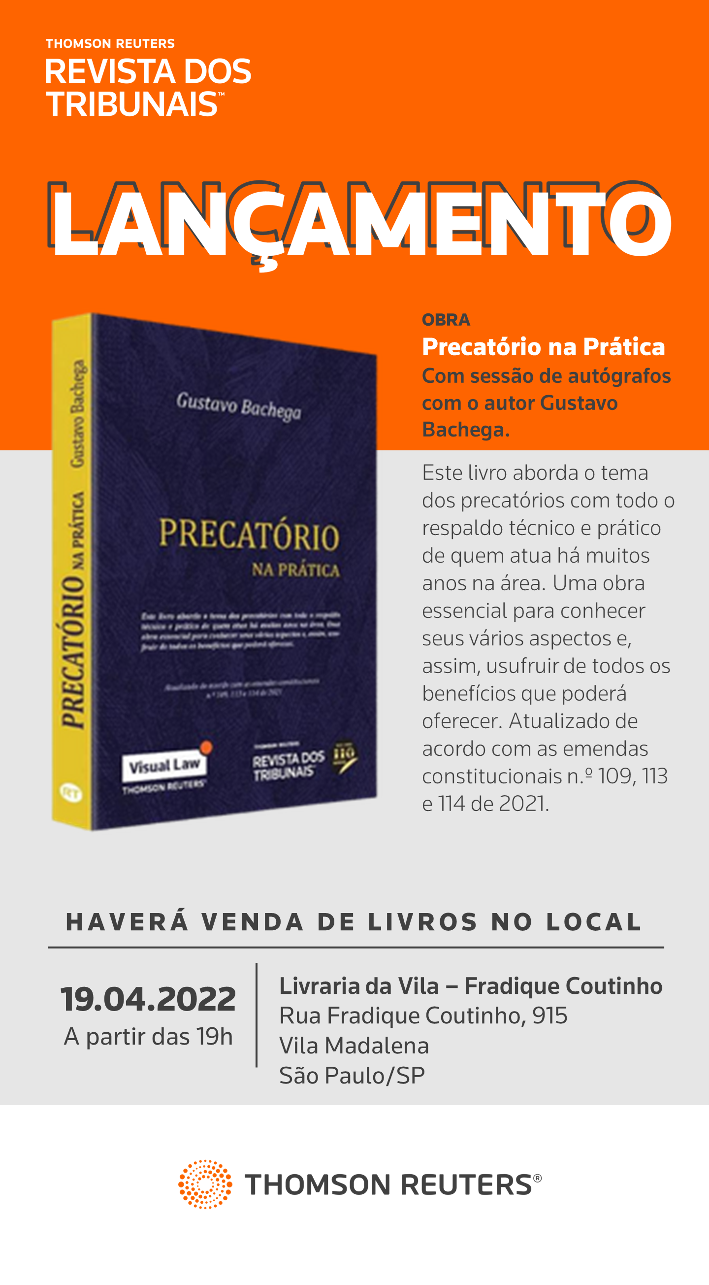 Gustavo Bachega lança o livro “Precatório na Prática”