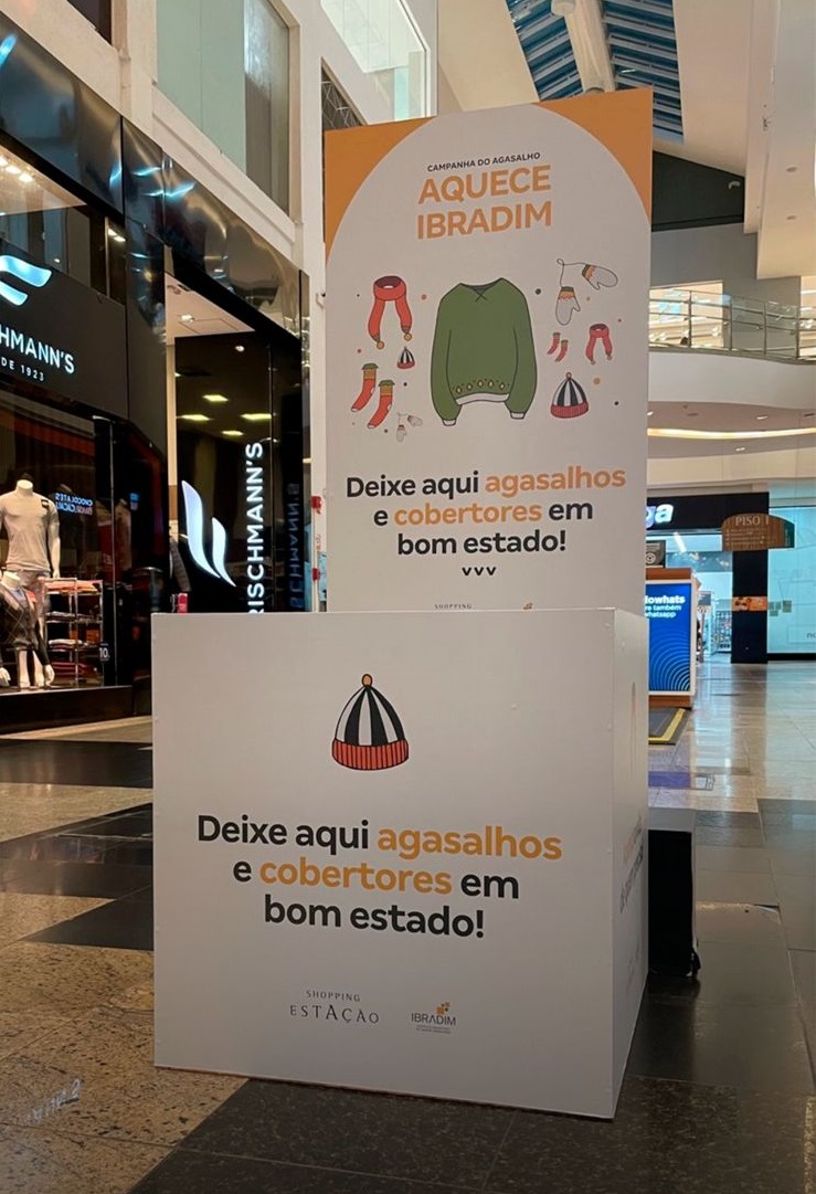 Shopping Estação recebe doações de agasalhos