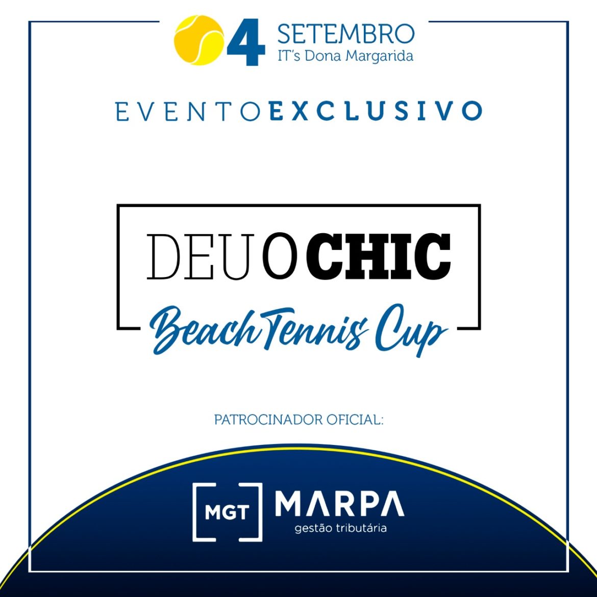 Marpa Gestão Tributária patrocina o 1º Deu O Chic Beach Tennis Cup