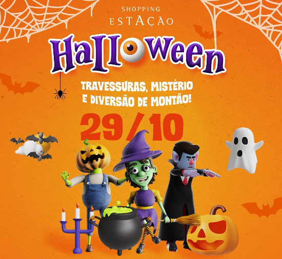 Shopping Estação promove Halloween com nove atrações gratuitas, neste sábado