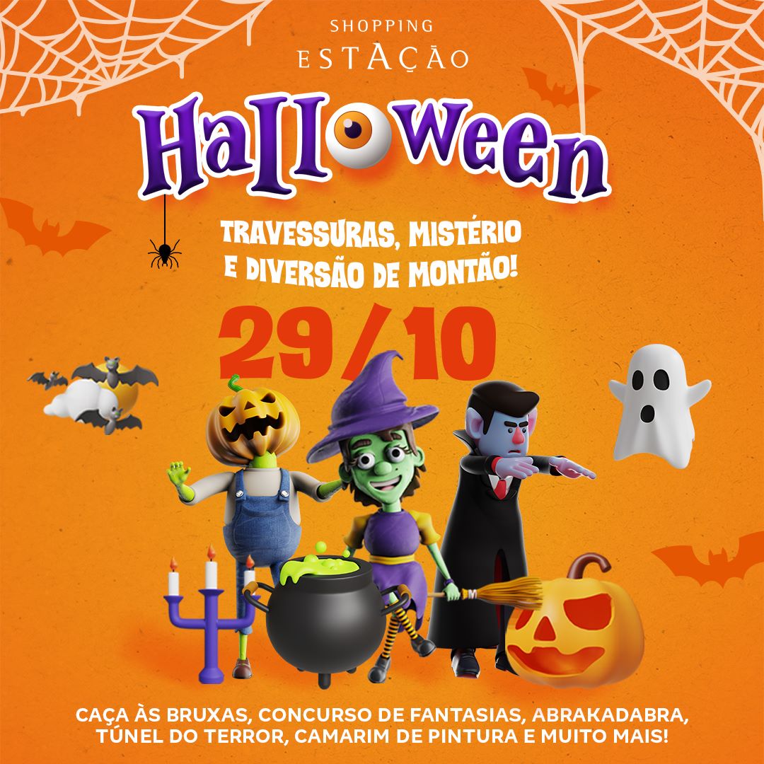 Shopping Estação realiza grande evento de Halloween com mais de nove atrações gratuitas no mesmo dia