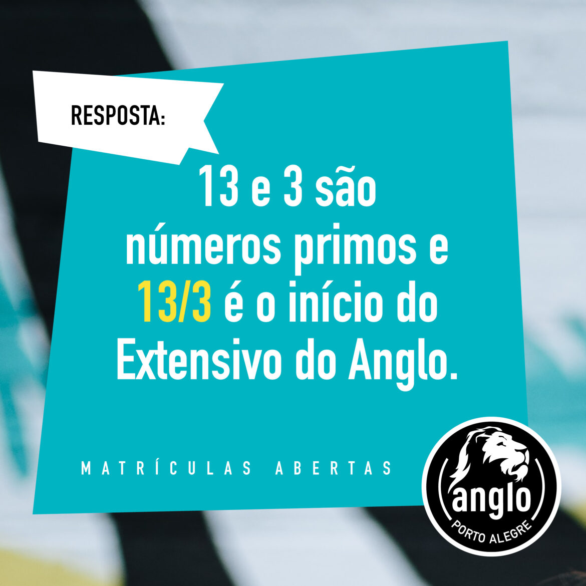 Anglo Porto Alegre faz campanha online e offline para cursos Extensivo e Semiextensivo