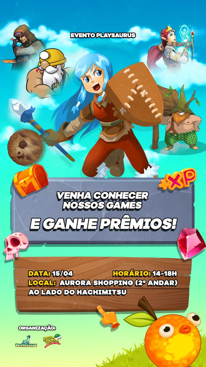 Espaço de games de Aurora Shopping recebe torneio da Playsaurus