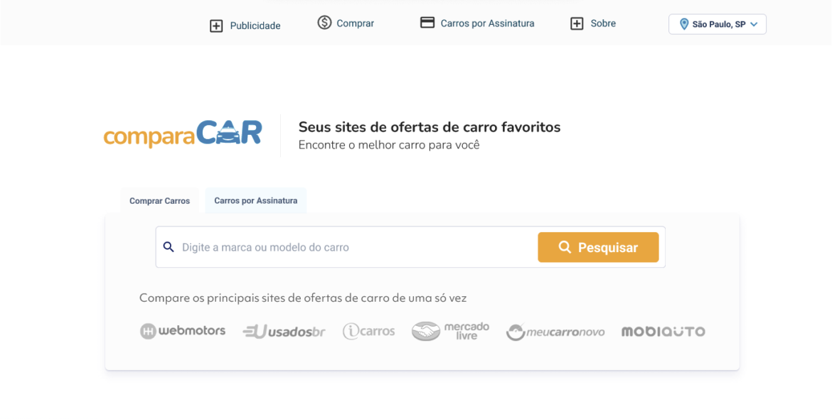 ComparaCar se consolida como maior portal de busca de carros no país