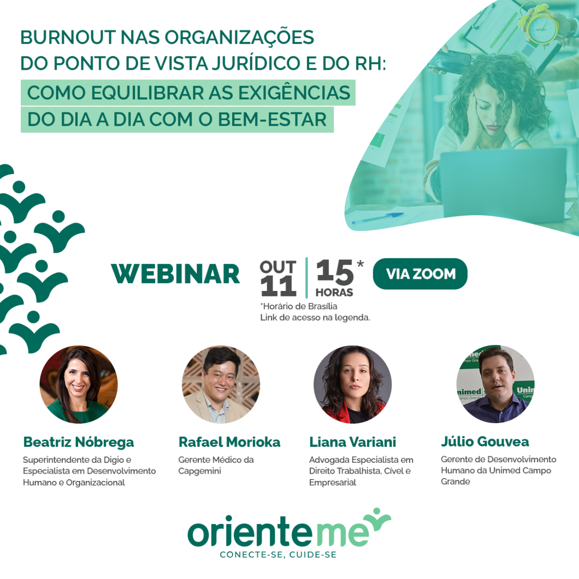 Healthtech de saúde promove webinar que analisa o âmbito jurídico de Burnout