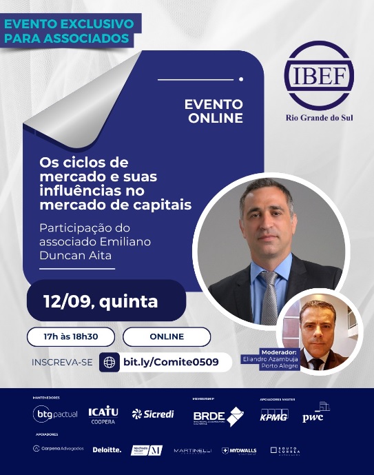 IBEF-RS realiza evento online sobre o mercado de capitais