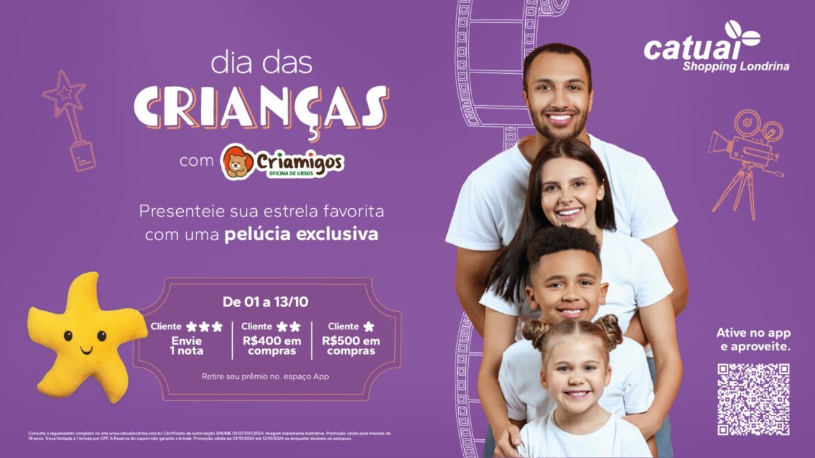 Shopping realiza campanha Compre & Ganhe com pelúcia da Criamigos